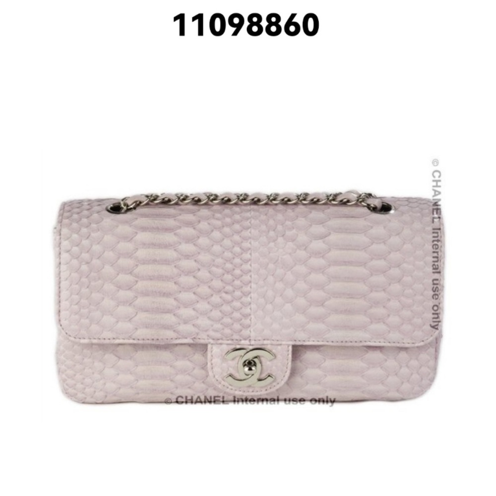 PRICE FIRM - 🌸CHANEL Classic Medium Python Flap Bag - Picture 14 of 15